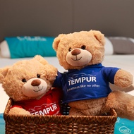 หมอน Tempur Teddy Bear ทรงตุ๊กตาหมีน่ารัก สวมใส่สบาย ผลิตจากยางพารา ผลิตภัณฑ์เสริมสุขภาพ เสื้อผ้าสำห