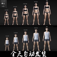 Daz3D Studio G8 Series Age Transformer Can Guide MAYA MAX U3D UE4 CC3