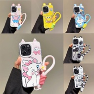 3D Cute Ear Cartoon SpongeBob Patrick Star Phone Case For Xiaomi Poco M7 M6 M5S M3 X6 Pro Casing Cat