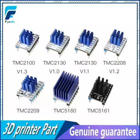 5PCS TMC2100 V1.3 TMC2130 TMC2208 TMC2209 v3.1 TMC5160 TMC5161 Stepper Motor StepStick Mute Driver S