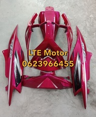 ชุดสี เฟรม mio 2ตา มีโอ 2 ตา yamaha MIo mx115 รุ่นปี 2009-2011 ครบชุด 5 ชิ้น  สีแดงแก้ว ลายZ พร้อมติ