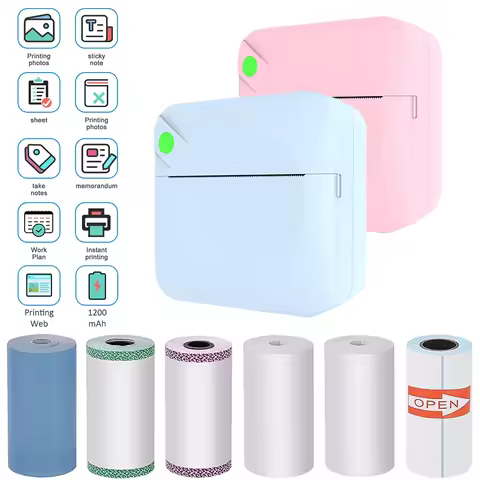 [Portable Wireless Printer] C17 Portable Wireless Printer, Multifunction Thermal Printer – No Ink or