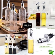 500ml Glass Oil Bottle / Glass Sauce Bottle / Glass Oil Bottle Dispenser Sauce Vinegar Wine 500ml / 