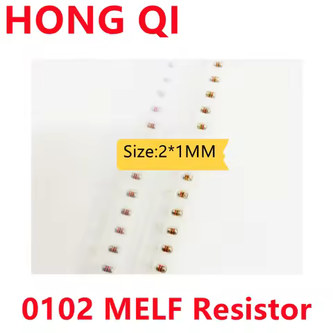 50PCS SMD MELF Resistor 0102 1K 1.2K 1.6K 2K 3.9K 12K 5%Cylinder Color Ring Resistor 0805 Cylinder M