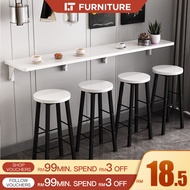 Bar Table Meja Bar  Bar Counter Table Wood Coffee Table Island Table Foldable Table With Bracket Flo