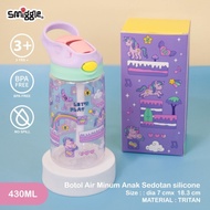 SMIGGLE junior Botol Air Minum Anak Sedotan silicone 430ml dan 750ml BPAFREE/botol smiggle dino/boto