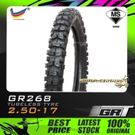 TAYAR GRT (GLOBAL RUBBER) TUBELESS TYRE GR268 2.50-17 250-17 (BUNGA CROSS)