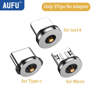 AUFU 540 Degree Rotating Magnetic Adapter USB to Type-C Charging Cable Magnetic USB C Female Convert