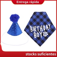 Dog Birthday Party Supplies,Pet Birthday Hat and Boy Doggy Birthday Bandana Set