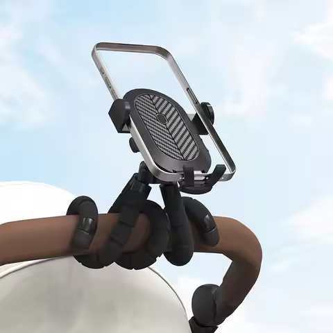 Flexible Octopus Pram Phone Holder 360 Degree Rotation Phone Mount for Baby Stroller Bike Scooter Fi