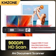 900DPI iScan Portable A4 Document Reader Scanner For Contract Books Office Business Handheld Mobile 