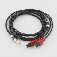 Audiocrast 8Cores Balanced Pure Silver Plated Earphone Cable For Sennheiser HD580 HD600 HD650 HDxxx 