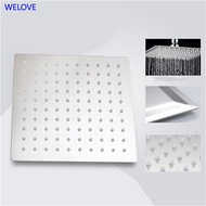 <WL>6in/8in/10in Round/Square Stainless Steel Showerhead Ultra Thin Bathroom Shower Head Rain Shower