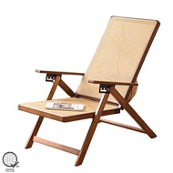 Nordic Rattan Folding Lounge Chair Bamboo Lazy Chair Team Kahoy Minimalist Space Saving Furniture PH
