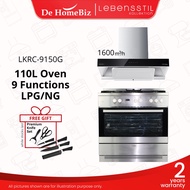 (Bundle Deal) LEBENSSTIL LKRC-9150G Range Cooker with Oven 90cm & LKCH-9112 Cooker Hood 1600m3/h