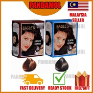 [READY STOCK] PANDAMOL EAGLES HENNA Dye Hair 10g X 6pcs Black Brown Traditional Inai Rambut