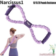 NARCISSUS 8-Line Puller, 10/15/20 Pounds Resistance Elastic Band Yoga Tensioner, Portable Multi-func