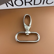 Bag Spare Parts Dog Collar Hook DIY Size 3 Cm Oval Base Shiny Silver ** (992B01001)