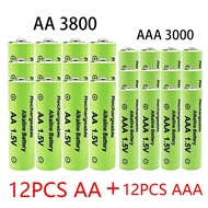 【Exclusive Discount】 1.5v Aa Aaa Ni Mh Rechargeable Aa Aaa Alkaline 3800-3000mah For Toys Clock Mp3 