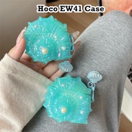 【Trend Front】For Hoco EW41 Case Cover Colourful Seashell Soft Silicone Earphone Case Casing NO.2