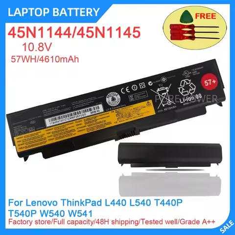 New Laptop Battery 45N1144 45N1145 10.8V 57WH 4610mAh 5.2Ah High Quality For Lenovo ThinkPad L440 L5