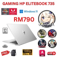 HP ELITEBOOK 735 G5 RYZEN 3 PRO RADEON VEGA 6 AMD 16GB RAM 256GB SSD FULL HD LAPTOP