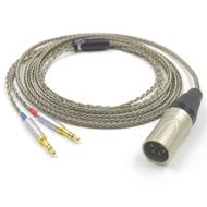 Hifi LITZ 7N OCC Silver Plated Graphene Cable 16 Cores  For Dual 3.5 Hifiman Ananda sundara HE1000se