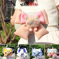 BLACKFUNNY Motorcycle Rear Seat Decoration Monster and Bowknot Bow for Scooter Electric Bike Tail St