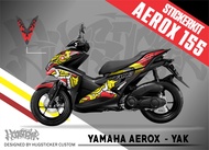 Hugsticker สติ๊กเกอร์ติดรถ สติ๊กเกอร์ Aerox 155 ลายยักษ์ (Yak)