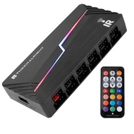 Thermalright ARGB AND FAN HUB X12 IR BLACK&WHITE Supports PWM + ARGB fan synchronization Supports mo