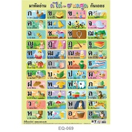 Poster A-H (A.chicken-H-Owl) EQ-069 Art Paper Teaching Media Learning