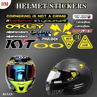 Motorcycle Helmet Decorative Stickers for SHOEI HJC 46 OHLINS KYT Helmet Logo Decorative decals