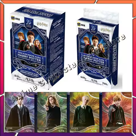 Original KAKAWOW 2026 AURA Harry Potter 25th Anniversary Trading Cards Movie Supplement Box Collecti