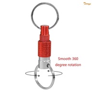 TER Quick Release Key Tool Pull Apart Keychain Metal Detachable Keychain Functional