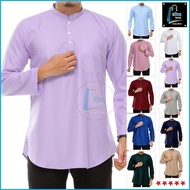 Kurta Raya 2024 Kurta Lelaki Men Kurta Shirt Smart Casual Top Formal Baju Melayu Lelaki Baju Berkola