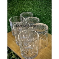 Gelas  cantik, Gelas murah, MaMa Glass, Gelas kaca 6 pieces, 6x Crystal Glass Tumbler, Glass set, se