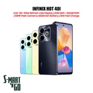 Infinix Hot 40i Smartphones [6.56" HD+ 90Hz Refresh rate Display | 8GB RAM + 256GB ROM | 50MP Main Camera | 5000mAh Battery | 18W Fast Charge] 1 Year Official Warranty By Infinix Malaysia