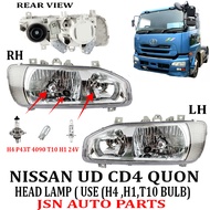 J111S01 NISSAN UD TRUCK UD CD4 QUAN HEAD LAMP USE 3 BULBS  H4,4090,H1