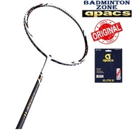 Apacs Stern 18【Install with String】Apacs Elite III (Original) Badminton Racket -White(1pcs)