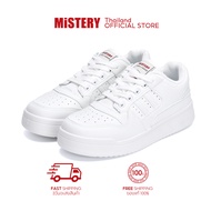 1220MISTERY รองเท้าผ้าใบหนัง ขนาดใหญ่ รุ่น CLOUD สีขาว ( MIS-701 )