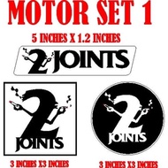 2 JOINTS (MOTOR) STICKERS PRINTED LAMINATED