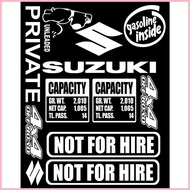 ✸ ⚽︎ Suzuki Multicab Sticker Set Capacity Decals Pack 001