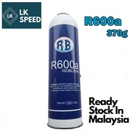 🔥NEW🔥 ORIGINAL R600A GAS FOR FREEZER 370G GAS REFILL FOR LATEST FREEZER 1 BOTTLE GAS PETI SEJUK GAS 