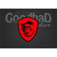 MSI GAMING LAPTOP LOGO CUTTING STICKER FOR hp