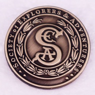 Explorer and Explorer Association Brooch Retro Badge