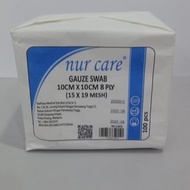 NUR CARE GAUZE SWAB 10CM X 10 CM