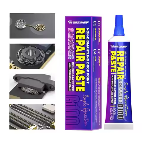 Mechanic G100 Non-Dismantling Drop Point Repair Paste for Phones Tail Plug CHIP Pin PCB Seat Drooped