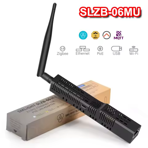 SMLIGHT SLZB-06U SLZB-06M Zigbee 3.0 to Ethernet USB WiFi Gateway Coordinator With PoE Works With ZH