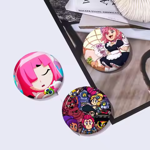Game Brawl Stars Soft Button Pin Funny Silly Gnarpy On A Skateboard Meme Badge Gamer Collection Gift