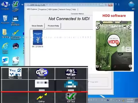 NEW HDD 500GB MDI MDI2 SOFTWARE FORG-M MDI FOrGDS2 for Tech2 Win for DPS AND FORGDS 2 Diagnostic sof